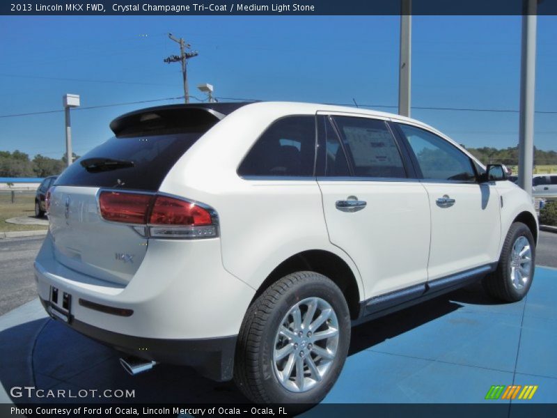 Crystal Champagne Tri-Coat / Medium Light Stone 2013 Lincoln MKX FWD