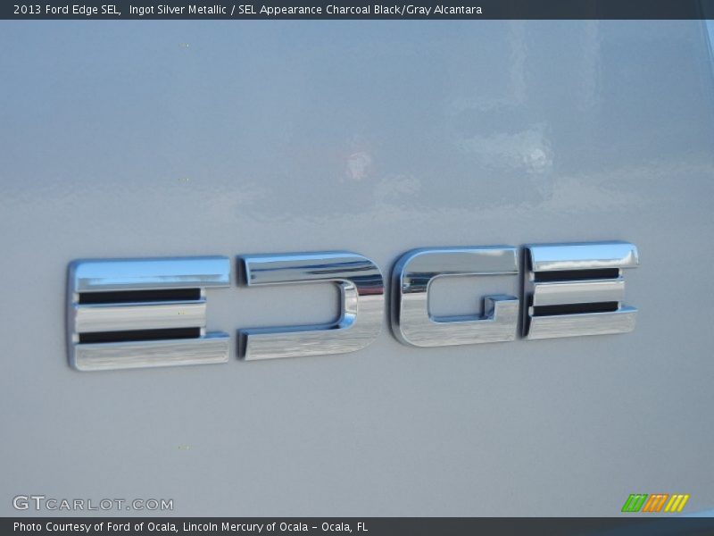 Ingot Silver Metallic / SEL Appearance Charcoal Black/Gray Alcantara 2013 Ford Edge SEL