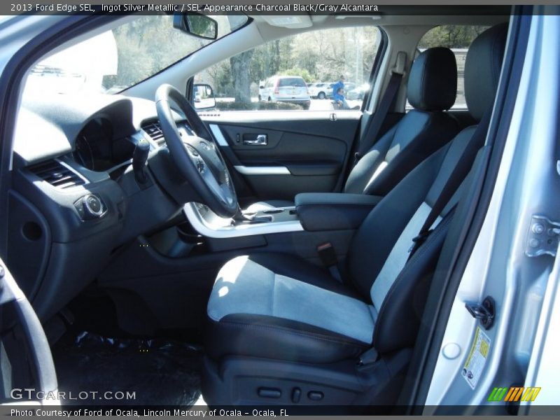 Ingot Silver Metallic / SEL Appearance Charcoal Black/Gray Alcantara 2013 Ford Edge SEL