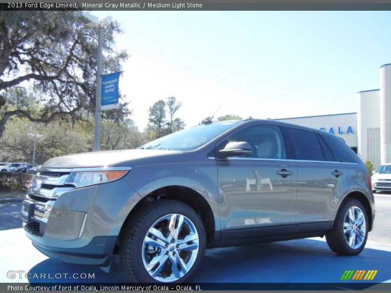 Mineral Gray Metallic / Medium Light Stone 2013 Ford Edge Limited