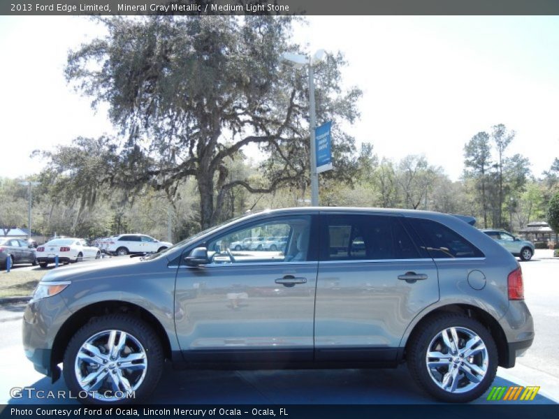 Mineral Gray Metallic / Medium Light Stone 2013 Ford Edge Limited