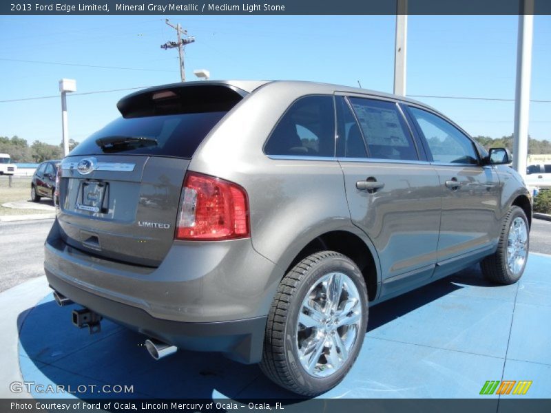 Mineral Gray Metallic / Medium Light Stone 2013 Ford Edge Limited