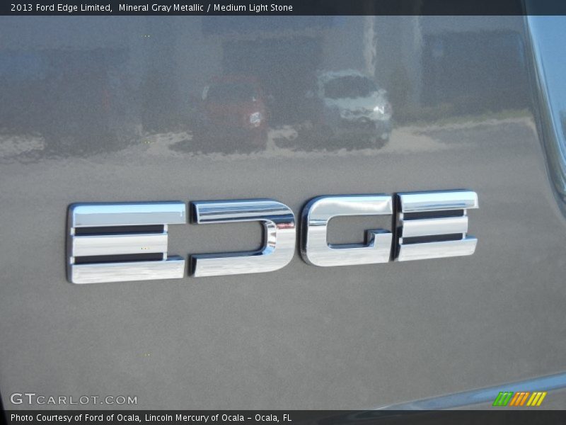 Mineral Gray Metallic / Medium Light Stone 2013 Ford Edge Limited