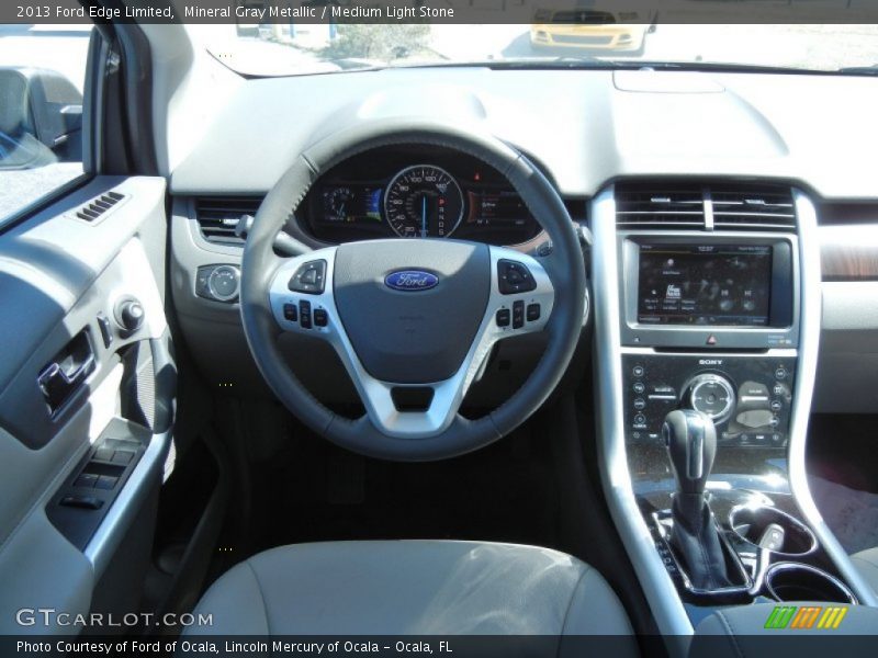 Mineral Gray Metallic / Medium Light Stone 2013 Ford Edge Limited