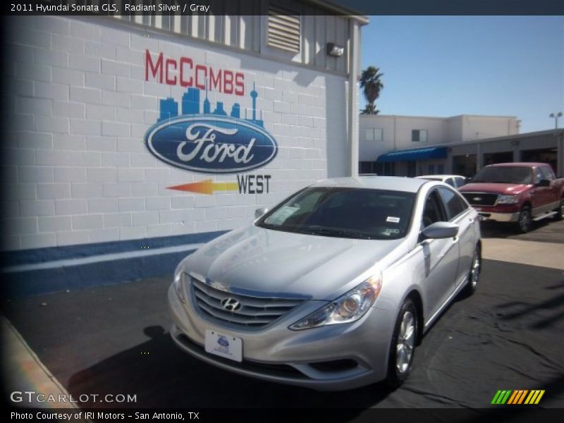 Radiant Silver / Gray 2011 Hyundai Sonata GLS