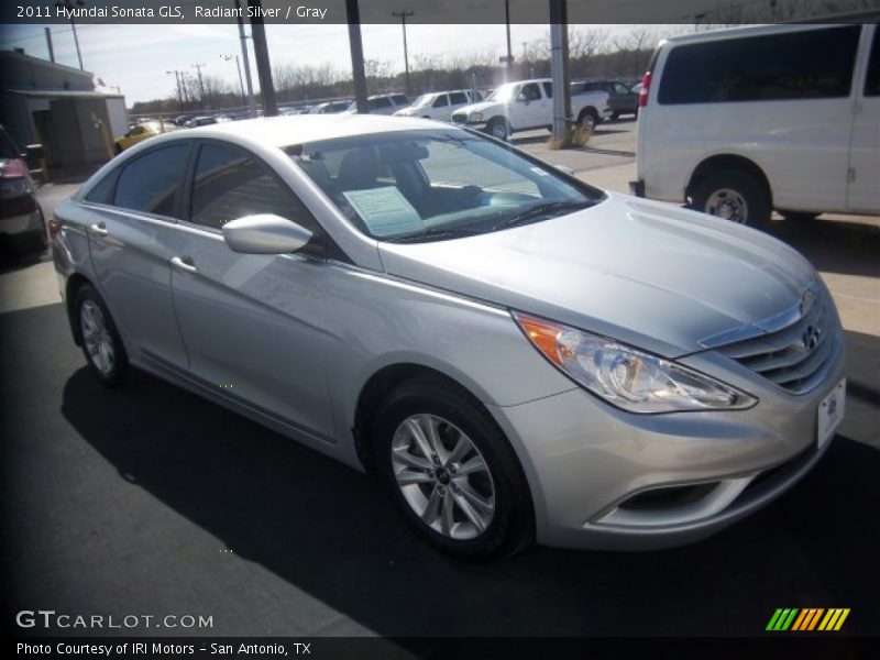 Radiant Silver / Gray 2011 Hyundai Sonata GLS