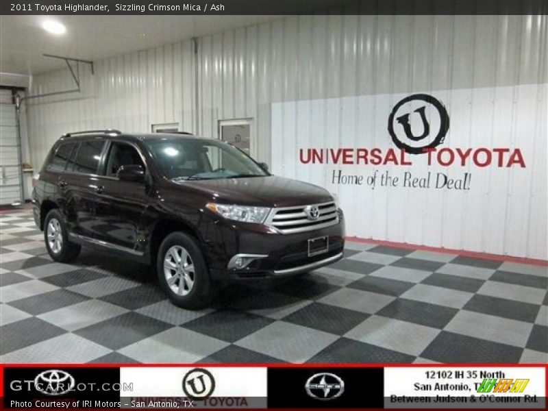Sizzling Crimson Mica / Ash 2011 Toyota Highlander