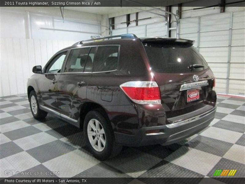 Sizzling Crimson Mica / Ash 2011 Toyota Highlander