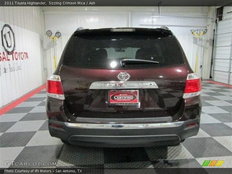 Sizzling Crimson Mica / Ash 2011 Toyota Highlander