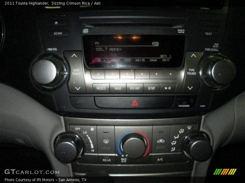 Sizzling Crimson Mica / Ash 2011 Toyota Highlander