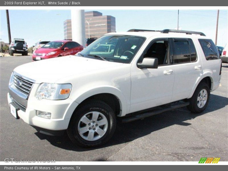 White Suede / Black 2009 Ford Explorer XLT