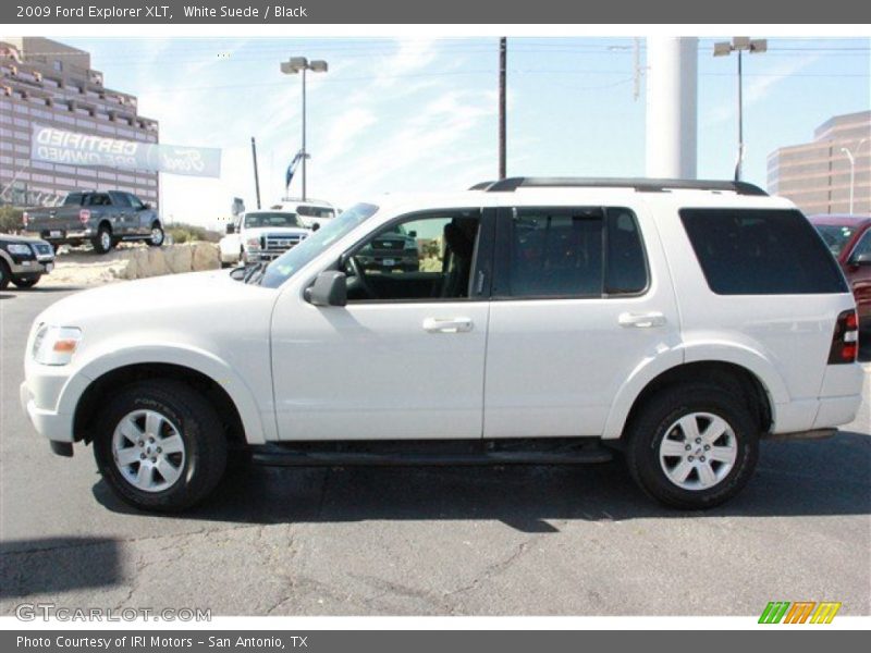 White Suede / Black 2009 Ford Explorer XLT