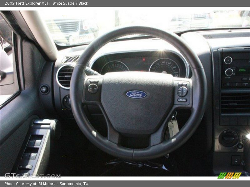 White Suede / Black 2009 Ford Explorer XLT