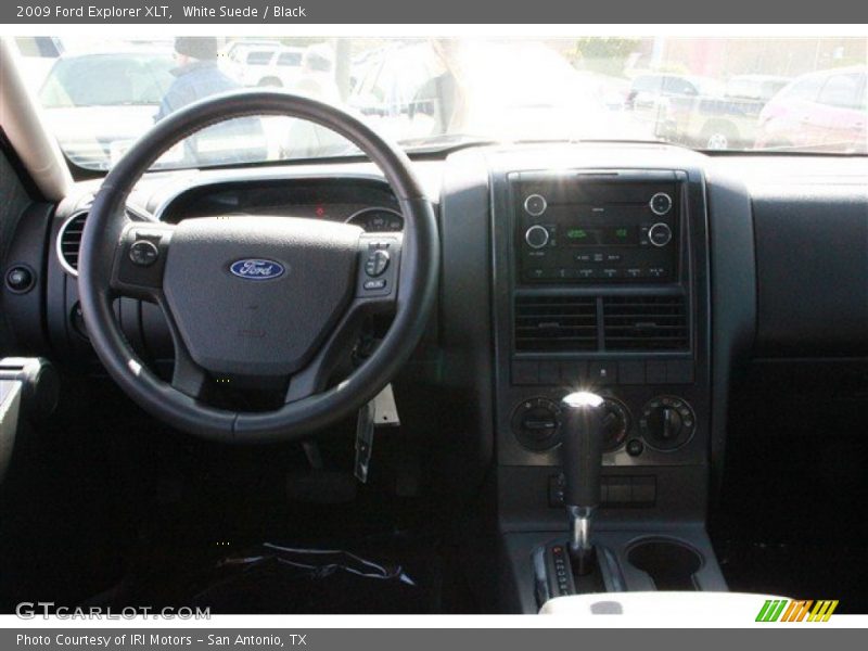 White Suede / Black 2009 Ford Explorer XLT