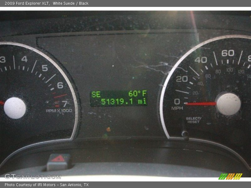 White Suede / Black 2009 Ford Explorer XLT