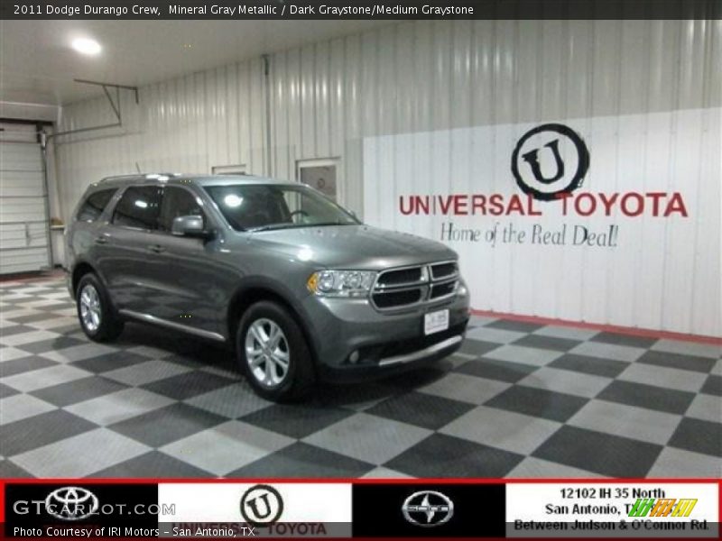 Mineral Gray Metallic / Dark Graystone/Medium Graystone 2011 Dodge Durango Crew