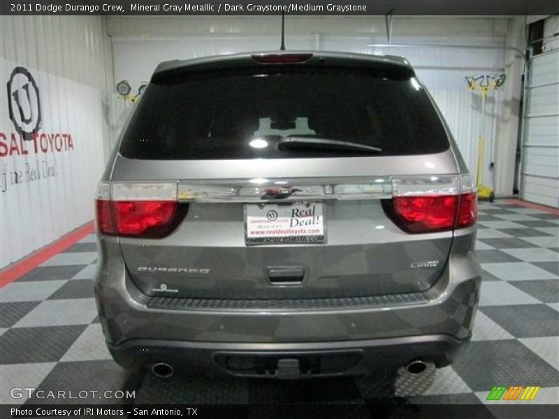 Mineral Gray Metallic / Dark Graystone/Medium Graystone 2011 Dodge Durango Crew