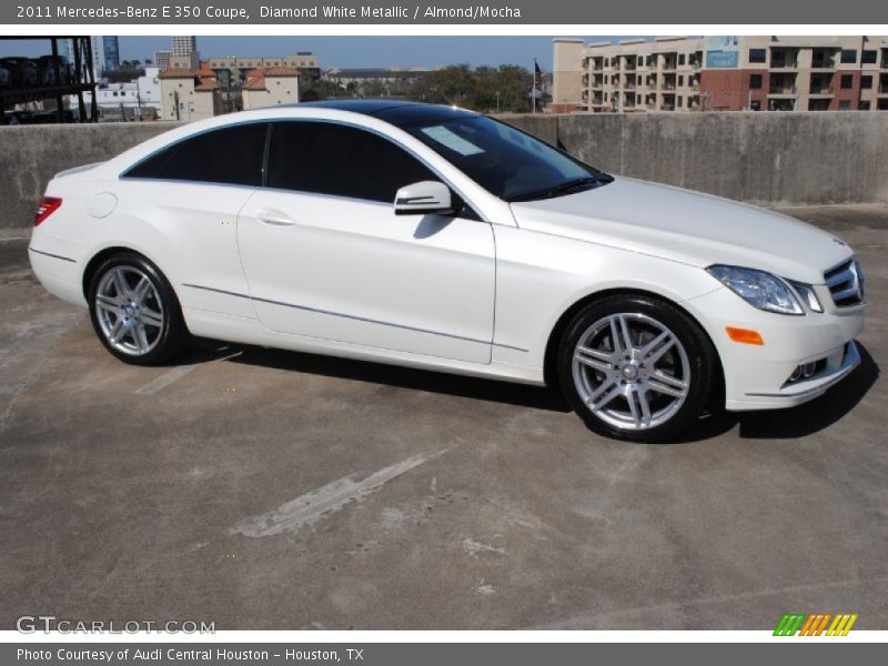 Diamond White Metallic / Almond/Mocha 2011 Mercedes-Benz E 350 Coupe