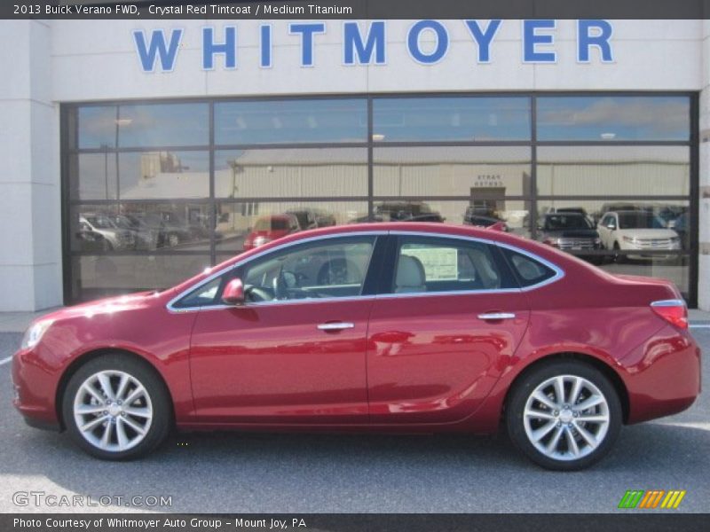 Crystal Red Tintcoat / Medium Titanium 2013 Buick Verano FWD