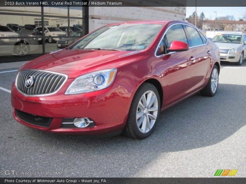 Crystal Red Tintcoat / Medium Titanium 2013 Buick Verano FWD