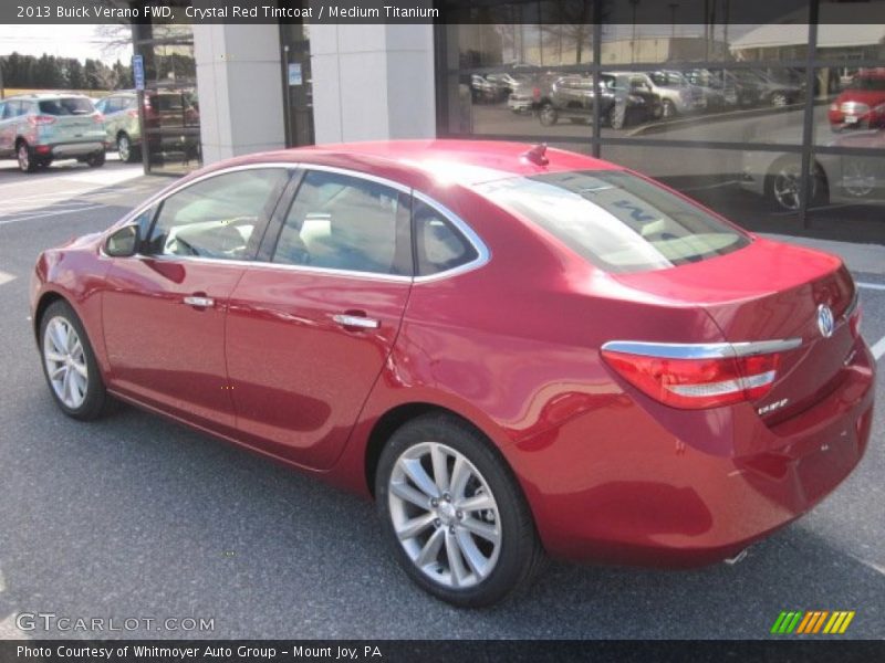 Crystal Red Tintcoat / Medium Titanium 2013 Buick Verano FWD