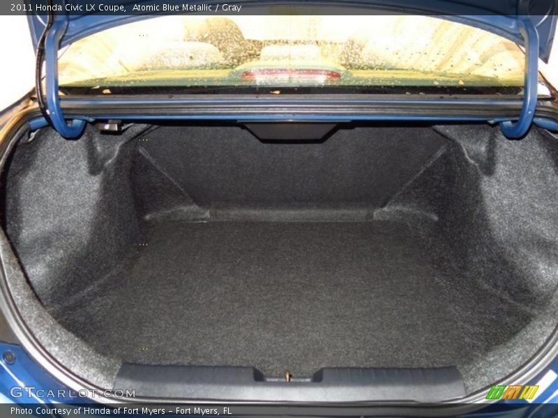 Atomic Blue Metallic / Gray 2011 Honda Civic LX Coupe