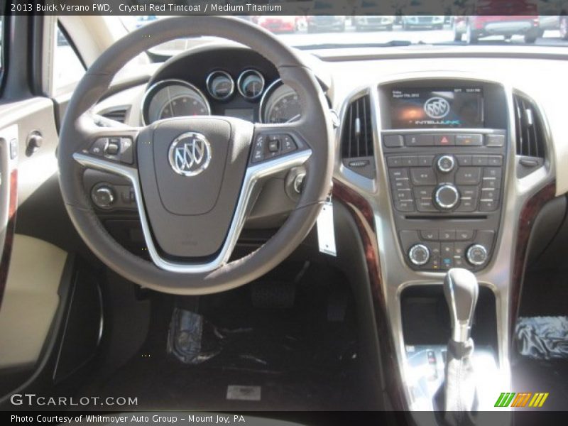 Crystal Red Tintcoat / Medium Titanium 2013 Buick Verano FWD