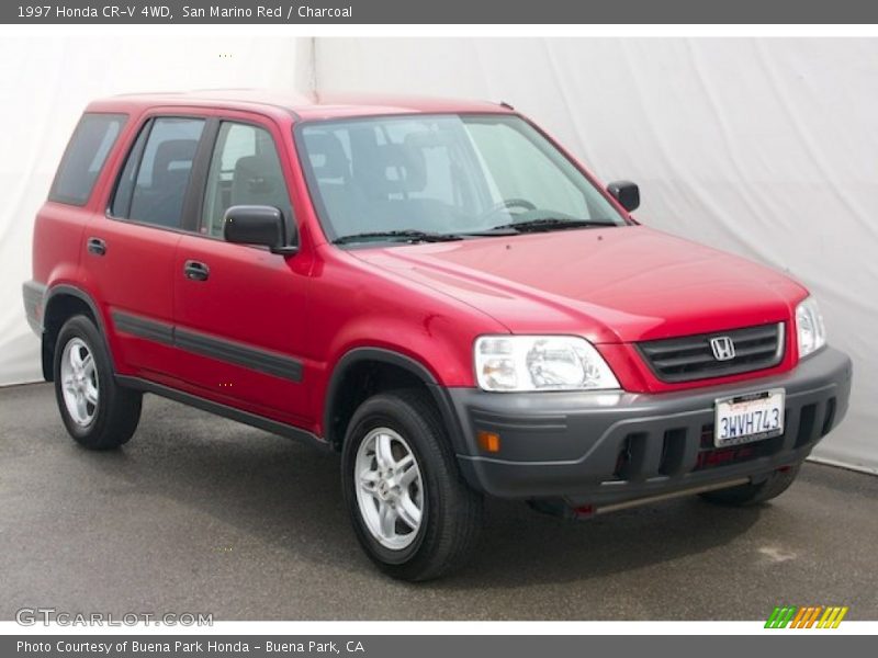 San Marino Red / Charcoal 1997 Honda CR-V 4WD