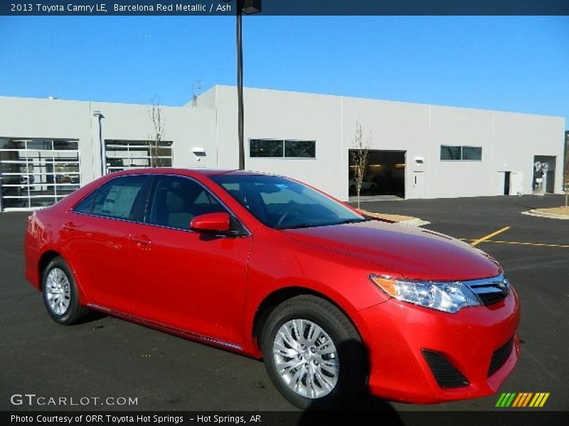 Barcelona Red Metallic / Ash 2013 Toyota Camry LE