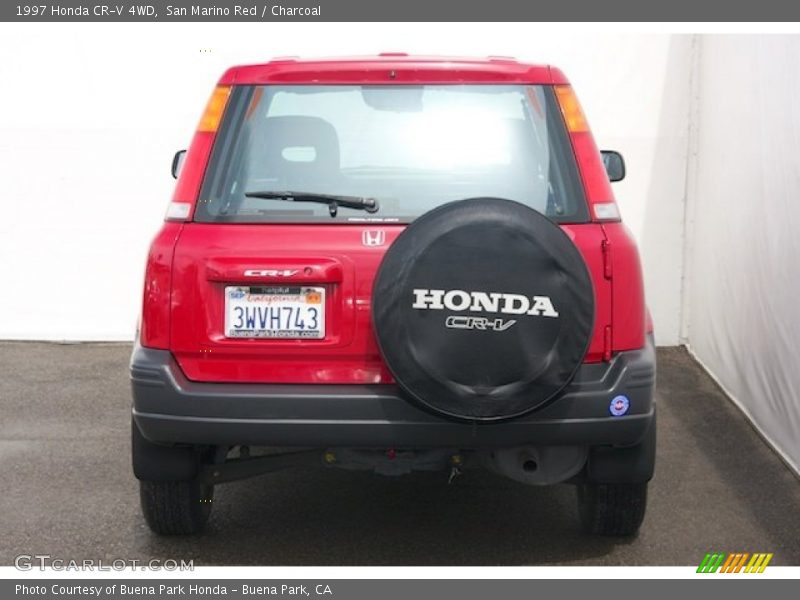 San Marino Red / Charcoal 1997 Honda CR-V 4WD