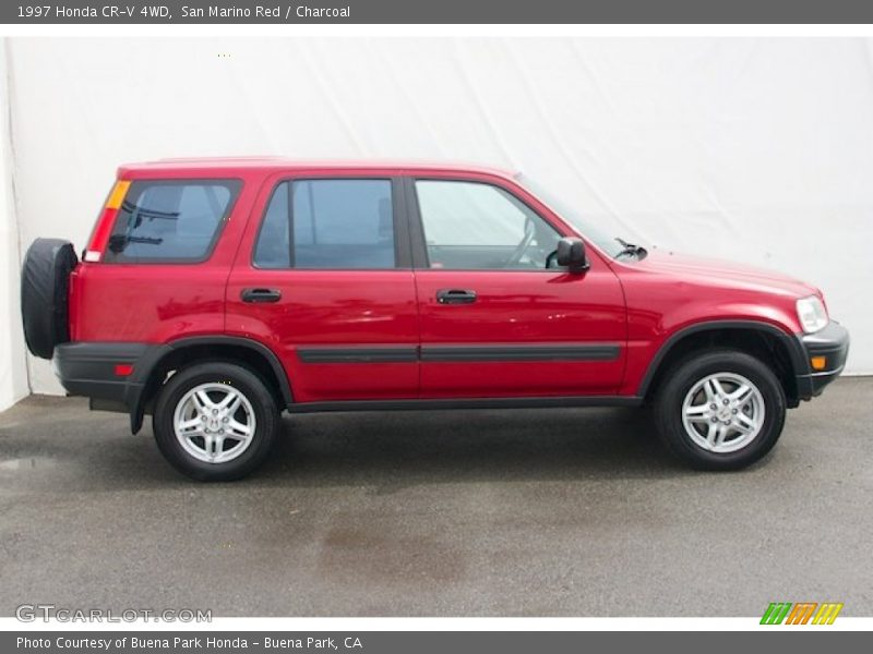 San Marino Red / Charcoal 1997 Honda CR-V 4WD