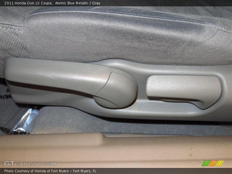 Atomic Blue Metallic / Gray 2011 Honda Civic LX Coupe