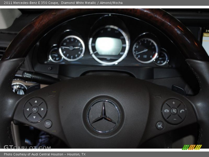 Diamond White Metallic / Almond/Mocha 2011 Mercedes-Benz E 350 Coupe