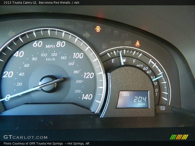Barcelona Red Metallic / Ash 2013 Toyota Camry LE