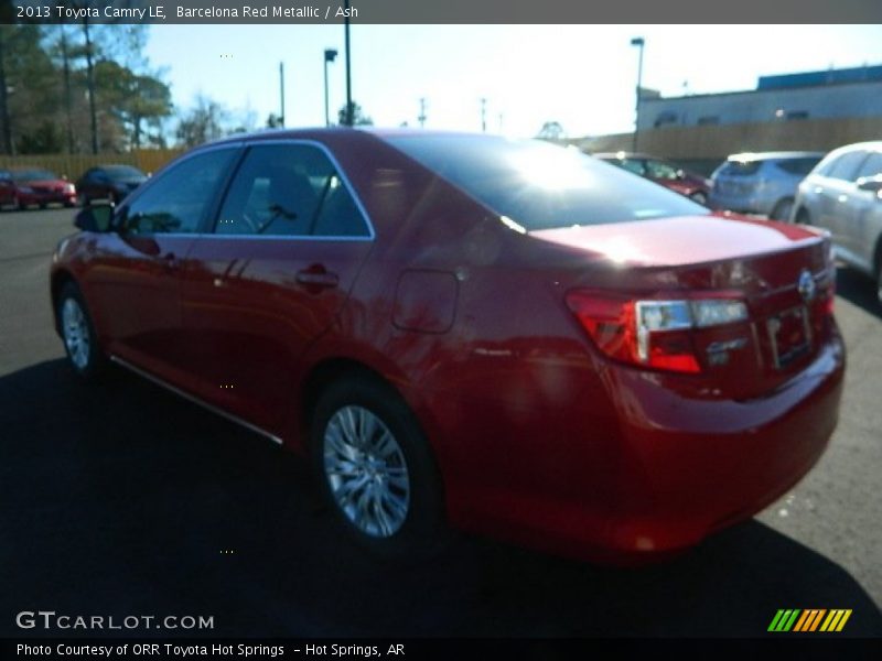 Barcelona Red Metallic / Ash 2013 Toyota Camry LE