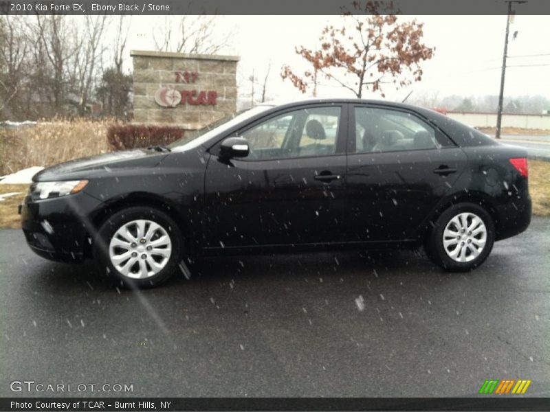 Ebony Black / Stone 2010 Kia Forte EX