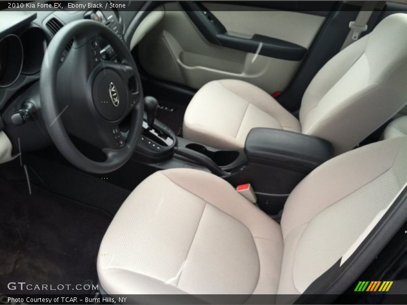 Ebony Black / Stone 2010 Kia Forte EX