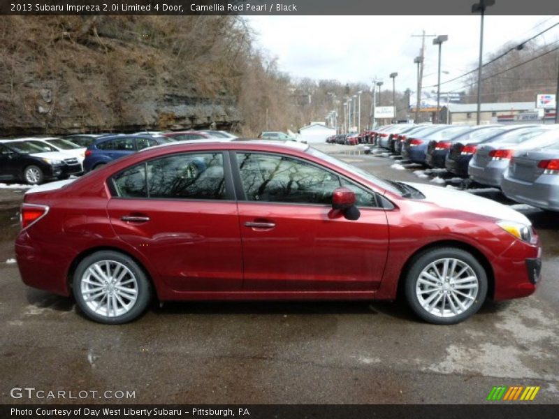 Camellia Red Pearl / Black 2013 Subaru Impreza 2.0i Limited 4 Door