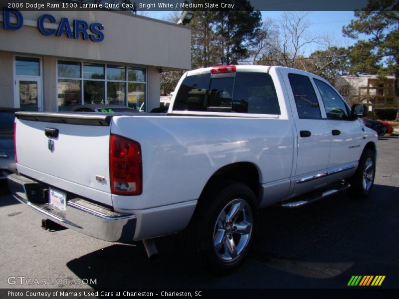 Bright White / Medium Slate Gray 2006 Dodge Ram 1500 Laramie Quad Cab