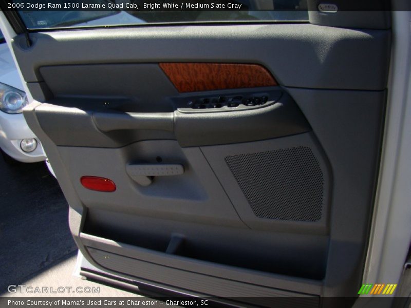 Bright White / Medium Slate Gray 2006 Dodge Ram 1500 Laramie Quad Cab