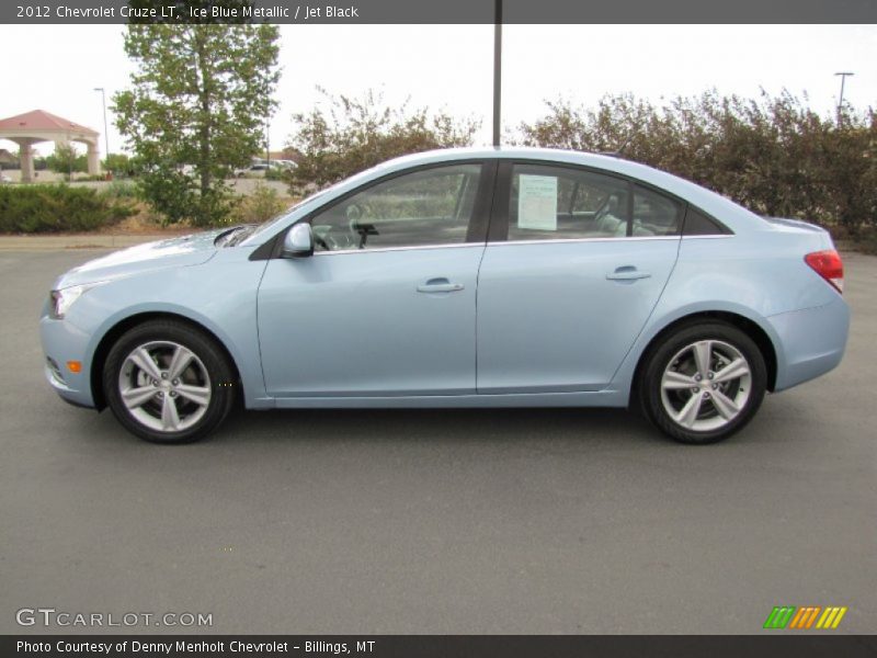 Ice Blue Metallic / Jet Black 2012 Chevrolet Cruze LT