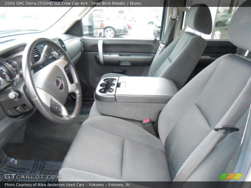 Silver Birch Metallic / Ebony 2009 GMC Sierra 2500HD SLE Crew Cab 4x4