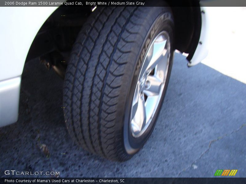 Bright White / Medium Slate Gray 2006 Dodge Ram 1500 Laramie Quad Cab