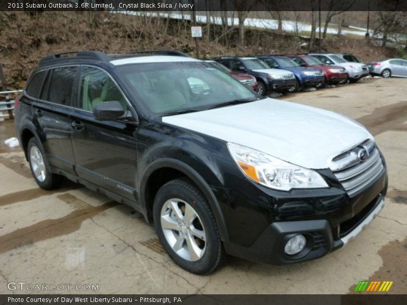 Crystal Black Silica / Ivory 2013 Subaru Outback 3.6R Limited