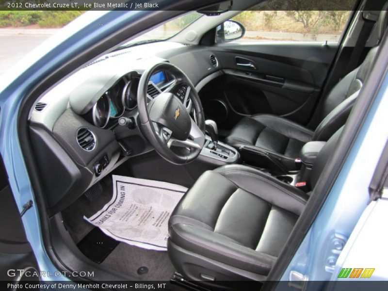 Ice Blue Metallic / Jet Black 2012 Chevrolet Cruze LT