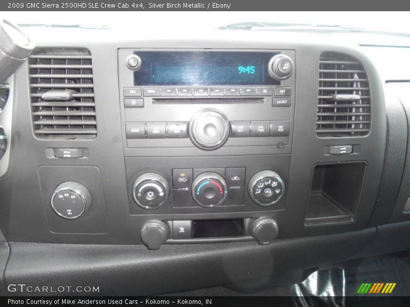 Silver Birch Metallic / Ebony 2009 GMC Sierra 2500HD SLE Crew Cab 4x4