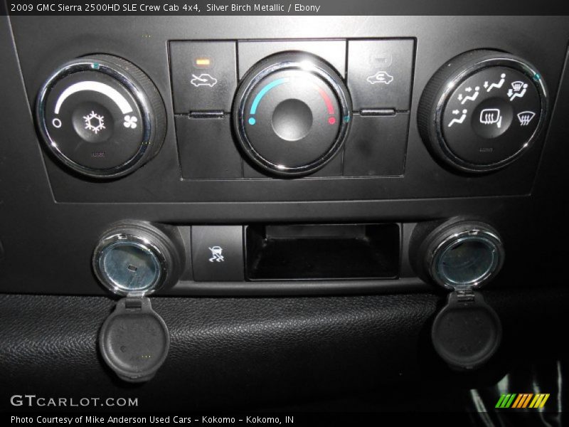 Silver Birch Metallic / Ebony 2009 GMC Sierra 2500HD SLE Crew Cab 4x4