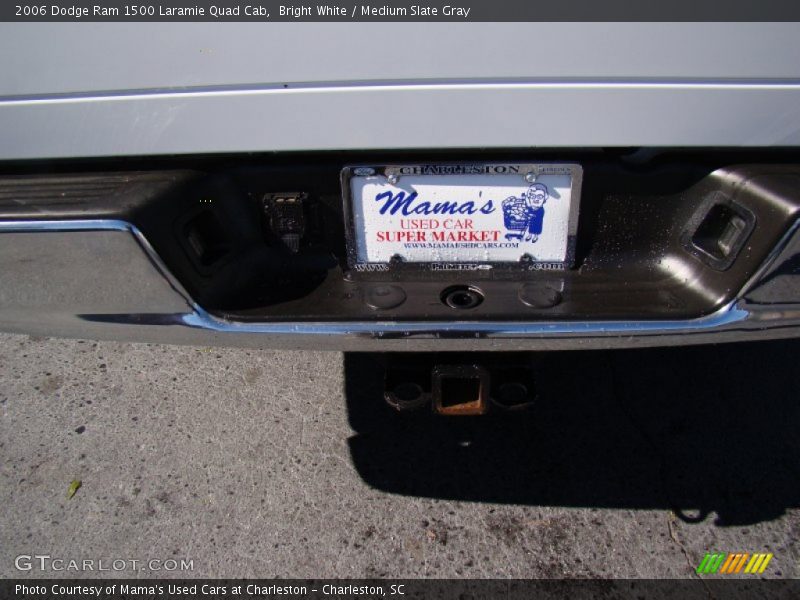 Bright White / Medium Slate Gray 2006 Dodge Ram 1500 Laramie Quad Cab
