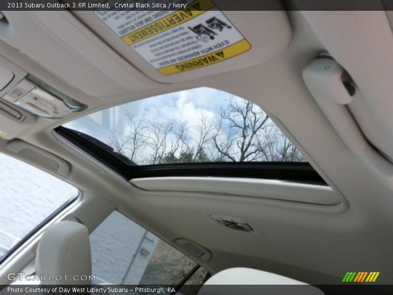 Crystal Black Silica / Ivory 2013 Subaru Outback 3.6R Limited