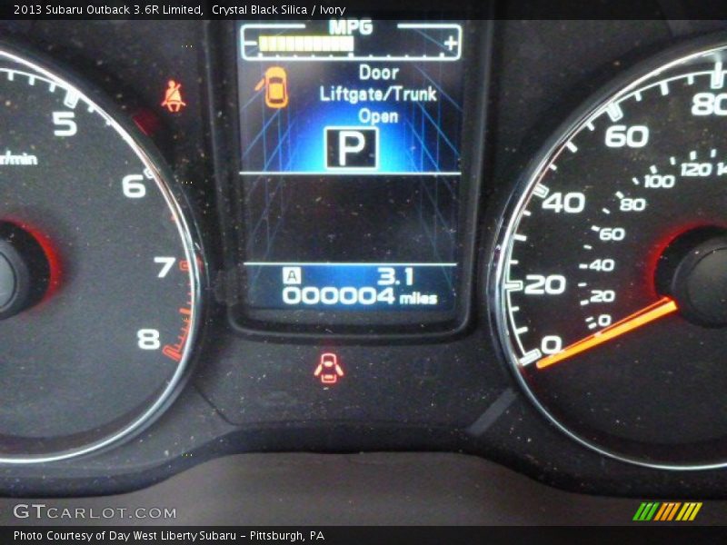 Crystal Black Silica / Ivory 2013 Subaru Outback 3.6R Limited